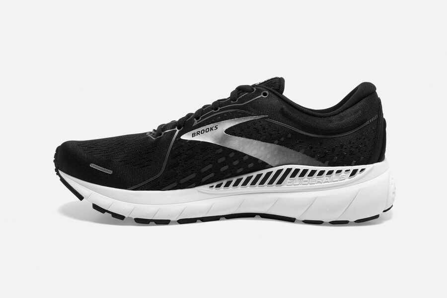 Brooks Adrenaline Gts 21 Road Löparskor Herr - Svarta/Vita - 9016-ESWQV